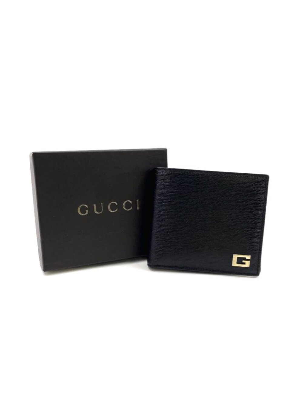 Gucci Bifold Leather Black Wallet Silver - Picture 15 of 15